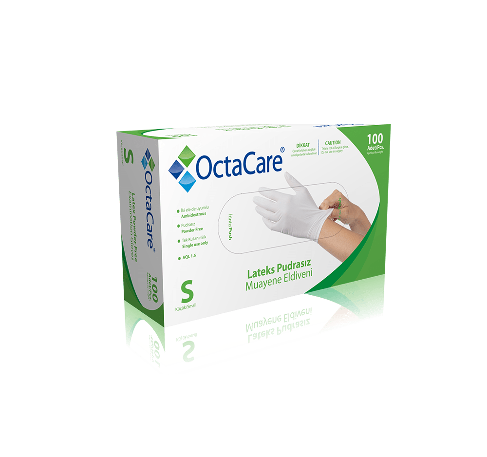 OctaCare Latex Examination Glove - Powder Free