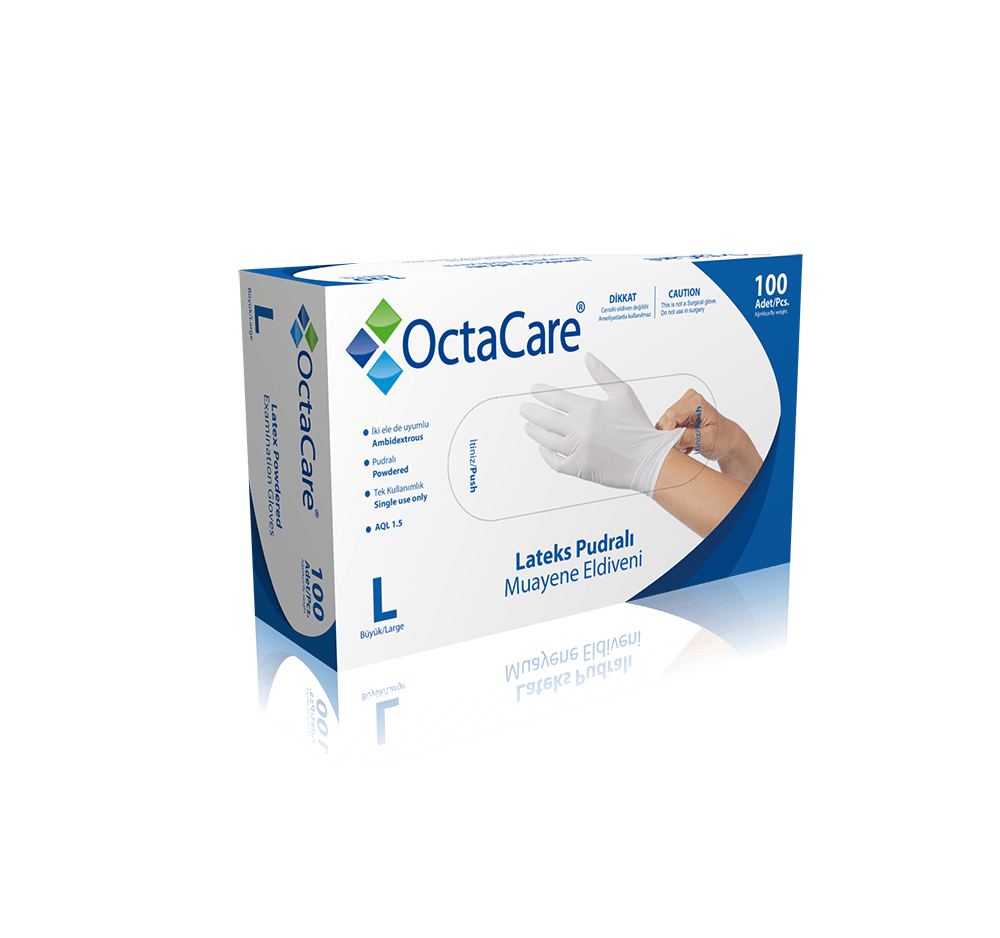 OctaCare Latex Examination Glove - Powdered thumbnail 3